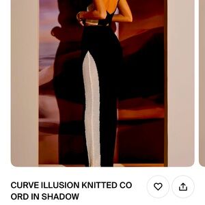 CO ORD CURVE ILLUSION KNITTED 
Regular price$77 - size 6 us